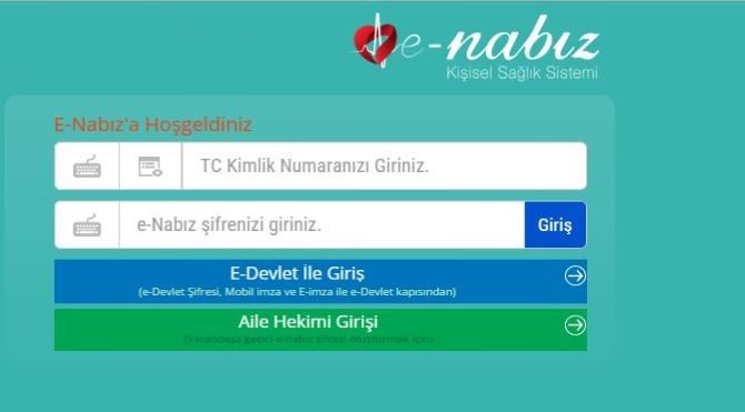  e-Nabız  giderek yaygınlaşıyor